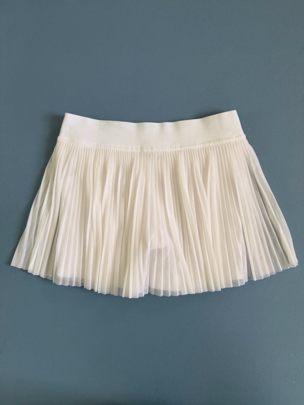 Lululemon Mesh Pleats Mid-Rise White Mini Tennis Skirt W8AIQS - Picture 4 of 7